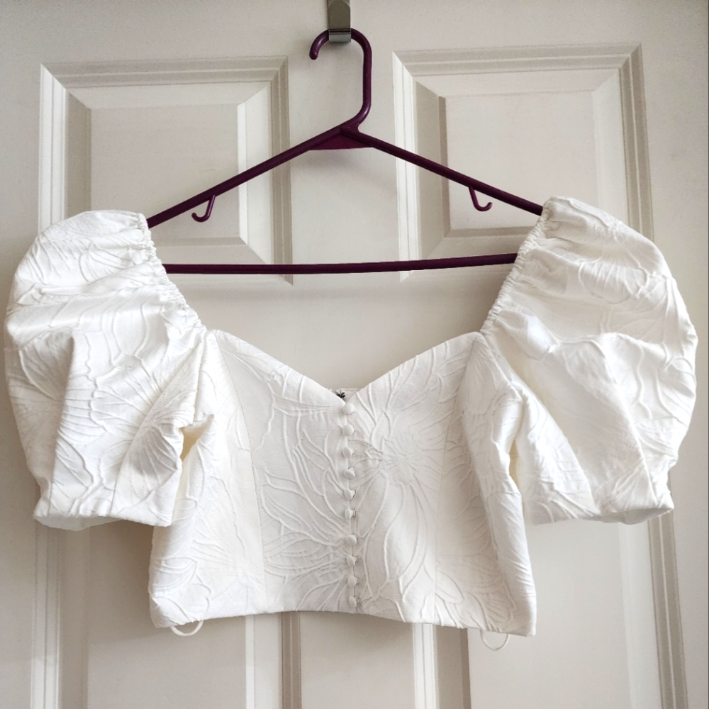 Alice+Olivia white Short sleeve